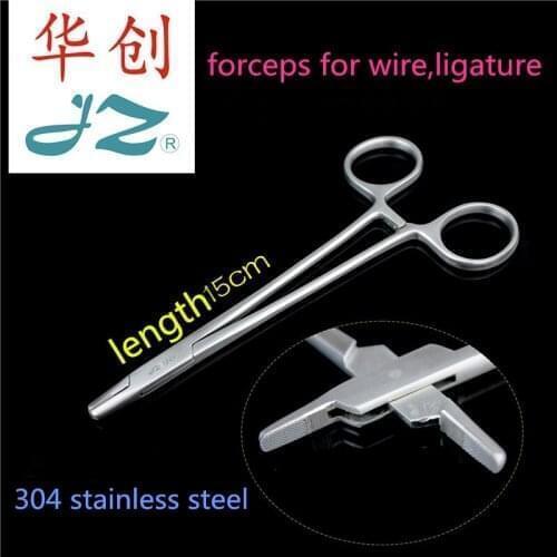 ZJ Veterinary Orthopaedic instrument steel line ligation forceps Medical vice Wire cable ligation clamp tightening screwdriver
