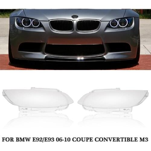 1PC Left/Right Car Headlight Cover Headlamp Lens Cover Fit For BMW E92 E93 Coupe M3 328i 335i Cabrio 2006 2007 2008 2009 2010
