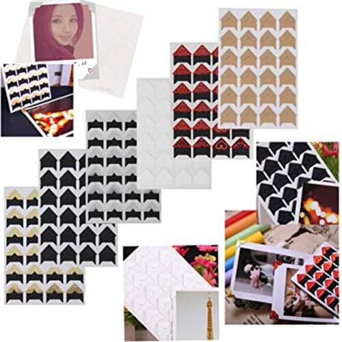 120 pcs/lot (5 sheets) Vintage Corner kraft Paper Stickers for Photo Albums DIY retro sticker Frame decorations Scrapbooking