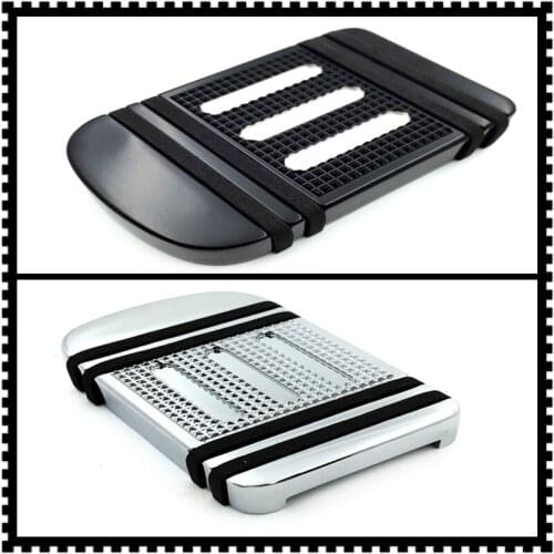 Aftermarket free shipping motorcycle parts Black Large Brake Pedal Pad For Harley 86-17 FL Softail(Switchback FLD/Fat Boy) chrom