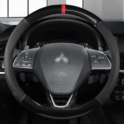 Car steering-wheels cover 38cm 15" For Mitsubishi ASX RVR Pajero Sport Outlander PHEV Airtrek Grandis lancer evo Eclipse Cross