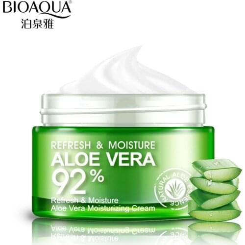 BIOAQUA Aloe Vera Gel Essence Face Cream Moisturizing Snail Whitening Cream Acne Scar Removal Cream Korean Cosmetics Skin Care