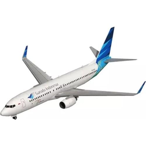 1:100 737-800 Airplane Aircraft Paper Model Work Toy Game 3D Diy Hand Gifts Kids Assemble Puzzle W2K7