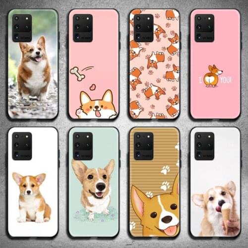 Welsh Corgi Dog Phone Case for Samsung S20 plus Ultra S6 S7 edge S8 S9 plus S10 5G lite 2020