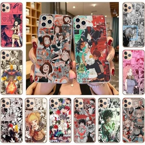 Phone Case For iphone 12 11 Pro XS MAX 7 8 6s Plus X XR 12mini SE2020 Anime My Hero Academia Comics Silicone TPU Soft Back Cover