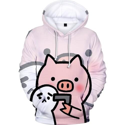 3 to 20 years Cartoon Lucky Pig 3d printed hoodie boys girls Cute Pig sweatshirt high quality Jacket Coat Streetwear clothes