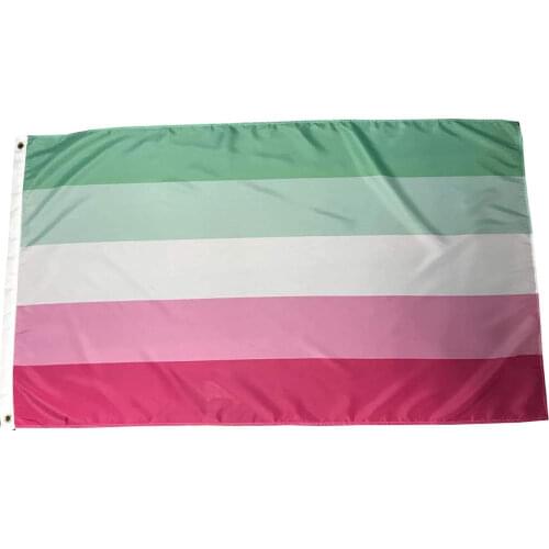 Gay Pride Abrosexual Flag 90*150cm Polyester with Two Metal Grommets