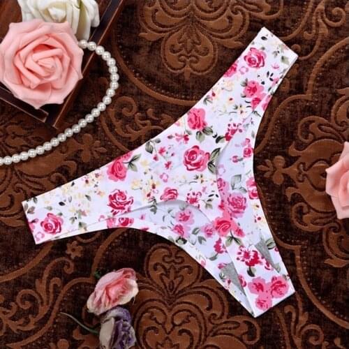 Cotton multi-color Sexy cozy comfortable Lace Briefs thongs women Underwear panties Lingerie for women 1pcs 87280