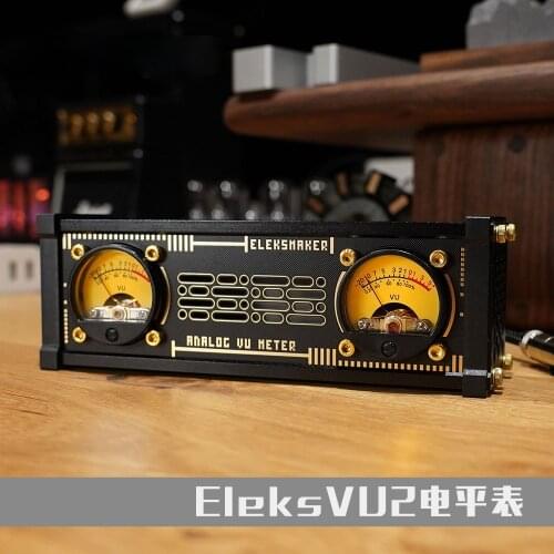 VU2 Level Pickup Meter Pickup Lamp RGB Light Level Voice Control Tube Amplifier VU Meter Head with Backlight