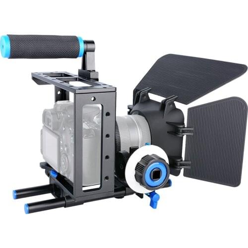 DSLR Rig Camera Cage Kit Shoulder Stabilizer System Video Support Rig For Canon 5D Mark III IV 6D 7D Nikon D7200 Sony A7 GH5 GH4