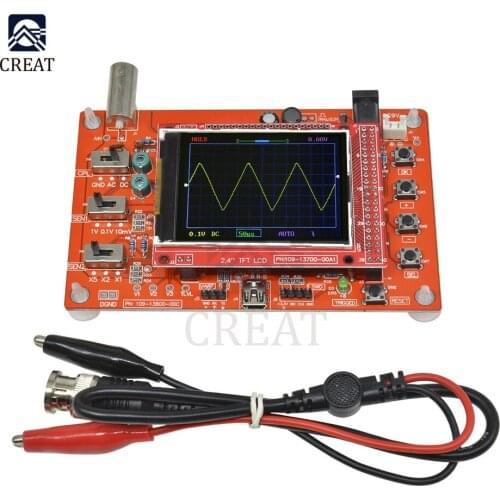 1Set 2.4" TFT Digital Oscilloscope Assembled SMD Soldered Oscilloscope Parts 1Msps With Matching Wire