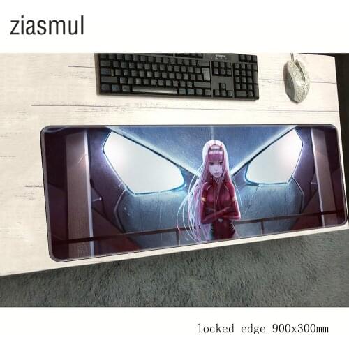Darling in the franxx mousepad gamer 900x300x3mm gaming mouse pad large Christmas notebook pc laptop padmouse best ergonomic mat
