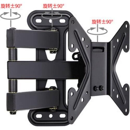 LCD-XD23 Full Motion 10"-37" Panel Display TV Wall Mount Max.VESA 200*200mm Loading 30kgs Monitor Holder Support