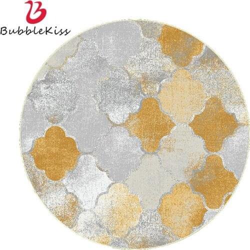 Bubble Kiss Gold Moroccan Style Carpet Abstract Geometry Pattern Carpets For Modern Living Room Kids Room Bedside Decor Area Rug