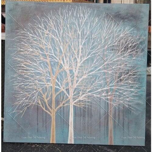 Flower Tree Complex 100% Handpainted Abstract Morden Oil Painting On Canvas Wall Art Wall Pictures For Live Room Home Decor