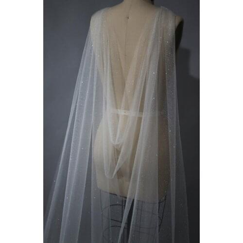 Cape Veil, Long Veil, Sparkle Veil, Glitter Veil, Shiny Veil, Cathedral Veil, Wedding Veil, Bridal Veil, Custom size