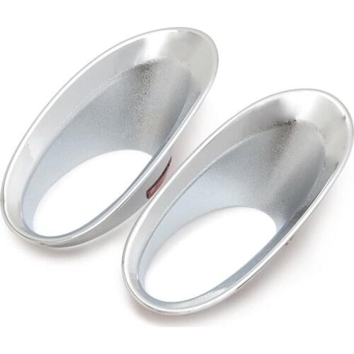 2pcs/set ABS Chrome Car Front Fog Light Cover Decal Fit For Honda CR-V 2007-2010 5dr Facelift 2010 2011 Car Styling Accessories