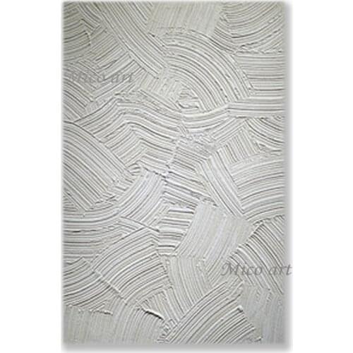 New Arrival Heavy Thick Acrylic Textured Paintings Art Hand Painted Abstract 3D Gray Oil Painting No Frame Canvas Wall Art