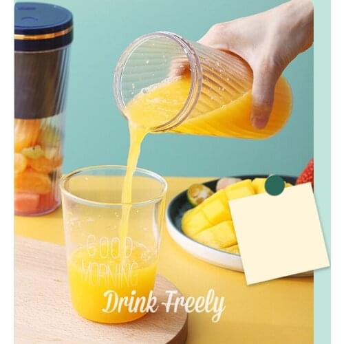 Newly Portable Blender USB Rechargeable Mini Mixer Personal Size Travel Drink Maker for Travel Office Sports Home