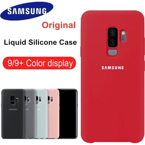 Samsung Galaxy S9 Plus Original Liquid Silicone Phone Case Silky Soft-Touch Shell Phone Cover For samsung S9 S9Plus case