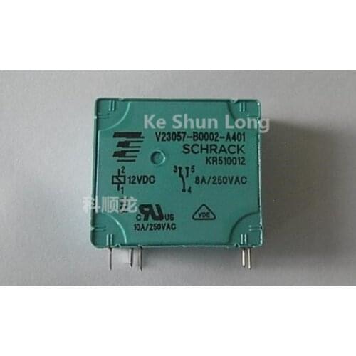 Free shipping lot (5 pieces/lot) TE SCHRACK V23057-B0002-A401 KR510012 5PINS 8A 12VDC Power Relay
