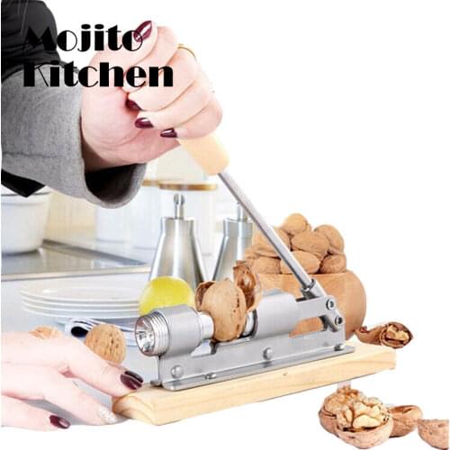 Manual Stainless Steel Nut Cracker Mechanical Sheller Walnut Nutcracker Fast Opener Kitchen Tools Fruits And Vegetables