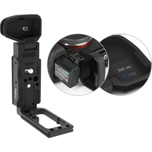Selens A72 A7R2 A7S3 A7R3 A73 A9 L-Bracket Camera For Sony A7ii A7Riii A7iii A7Siii A9 Aluminum Alloy Cage Quick Release L Plate