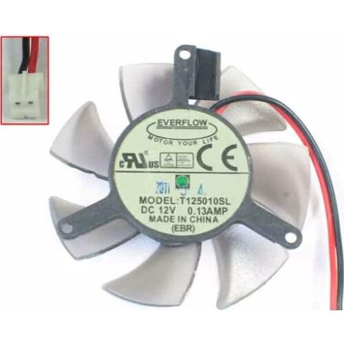EVERFLOW T125010SL DC 12V 0.13AMP 2-wire Server Cooling Fan