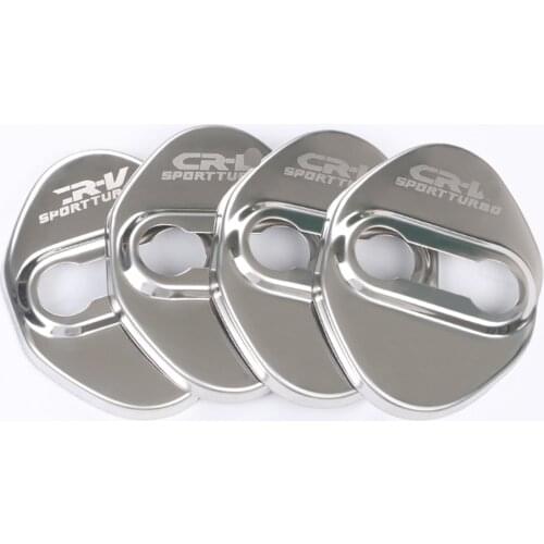 Stainless Steel Car Door Lock Buckle Protector Cover for Honda CRV 2017 2018 2019 2020 Door Lock Decorative Cover Accessories