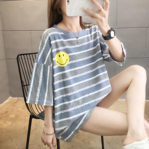 Woman Tshirts Double Plus Size Summer Short-Sleeved T-shirt for Women Loose Top Wear Tops Mujer Camisetas