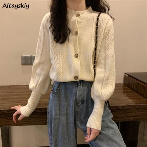 Cardigan Women Plus Size 3xl Solid All-match Basic White Korean Style Sweet Elegant Girls High Quality Cozy Leisure Outwear Slim