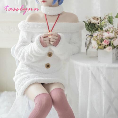 Anime Re Life In A Different World From Zero Cosplay Rem Sheep Version Costume Women Re Zero Cosplay Ram Cosplay Costumes