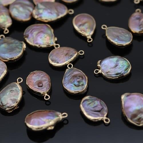 1Pc Natural Freshwater Pearl Pendants Trendy Charms Pendant For Jewelry Making Necklace DIY Earring Accessories Gifts For Women