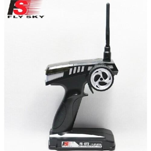 100% Genuine Original Flysky FS-GT2 2.4G 2CH Remote Radio Controller Transmitter & Receiver For RC Car Remote Control Cars Boat