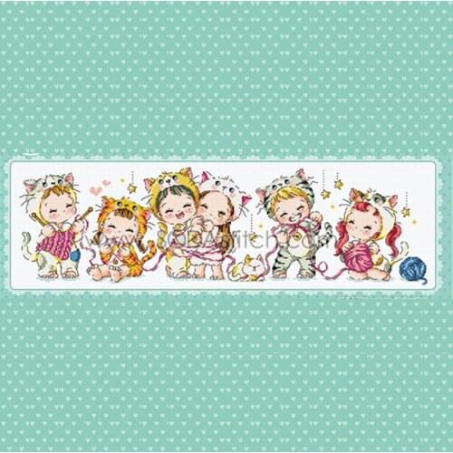 14/18/16/22/25/28ct G158 Stich Cross Stitch Kits Craft Packages Floss Counted Needlework Embroidery Cross-Stitching