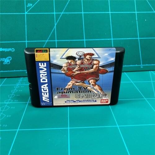 From TV Animation Slam Dunk - 16 bit MD Games Cartridge For MegaDrive Genesis console