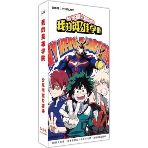 180 Pcs/Set Anime My Hero Academia Large Postcard Greeting Card Message Card Gift Stationery
