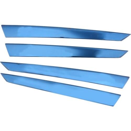 4pcs Blue Interior Door Armrest Panel Trim Stripe Styling Stainless Steel Fit for Honda Accord 2018 2019 2020