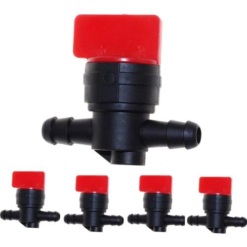 5Pcs Small Engine Valve Tools InLine Straight Fuel Gas Cut-Off/Shut-Off 1/4"Gas Fuel Cut Shut Off Valve For Briggs&Stratton