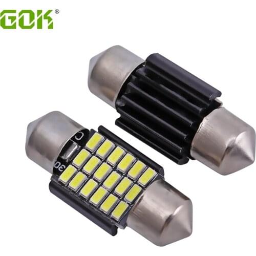 500pcs High Quality 31mm C5W 18LED 3014 CANBUS Car Festoon Lights Auto Interior Dome Lamp Reading Bulb White