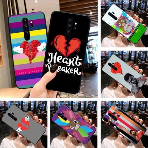 Kanye West Heart Break 808S Phone Case for Redmi 9A 8A 7 6 6A Note 10 9 8 8T Pro Max Redmi 9 K20 K30 Pro
