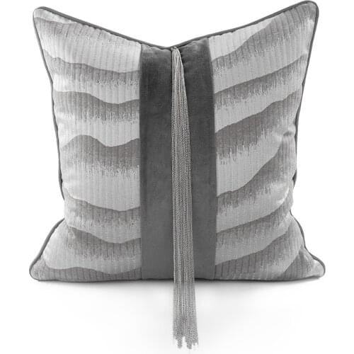 Decorative Cushion For Sofa Cotton Printed Pillows Tassels Home Decor Cushions For Car Pillow Case