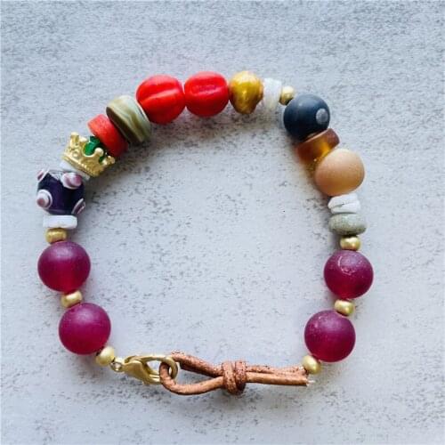 Designer for Strand Bracelet Womens Beaded Strand Bracelets Jewelry HQ Gold Plated Beads Womans Accessories