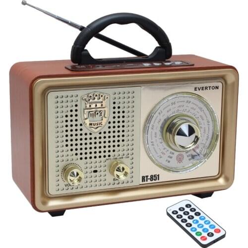 EVERTON RT-851BT USB/SD/FM/BLUETOOTH SUPPORTED NOSTALGIC RADIO