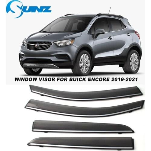 Side Window Visor For Buick Encore 2019 2020 2021 Smoke Window Rain Guards Weathershields Sun Rain Deflector Car Stylings SUNZ