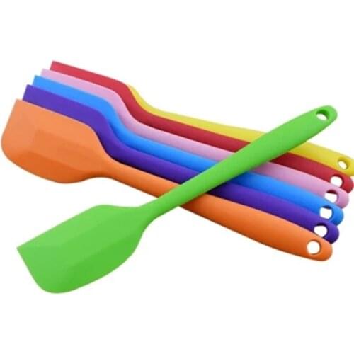 Kitchen Silicone Cream Butter Cake Spatula Mixing Batter Scraper Brush Butter Mixer Cake Brushes Baking Tool Kitchenware