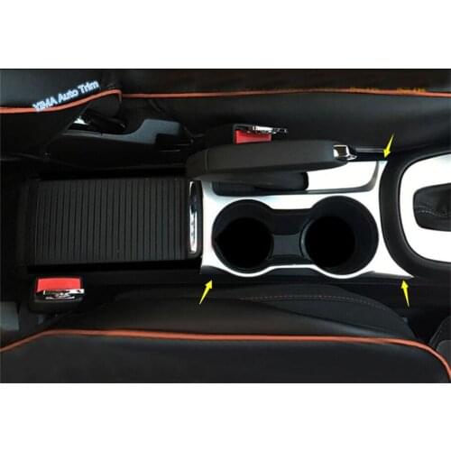 Lapetus Car Styling Water Cup Holder Stickers Cover Interior Trim Fit For Opel Vauxhall Mokka Buick Encore 2016 2017 2018 ABS