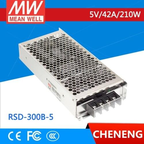 MEAN WELL original RSD-300B-5 5V 42A meanwell RSD-300 5V 210W Railway Single Output DC-DC Converter