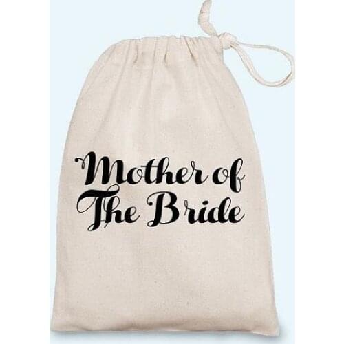 Mother Of The Bride bridal shower Hen party pouches wedding favor gift Muslin bags Bachelorette Hangover recovery Survival kit