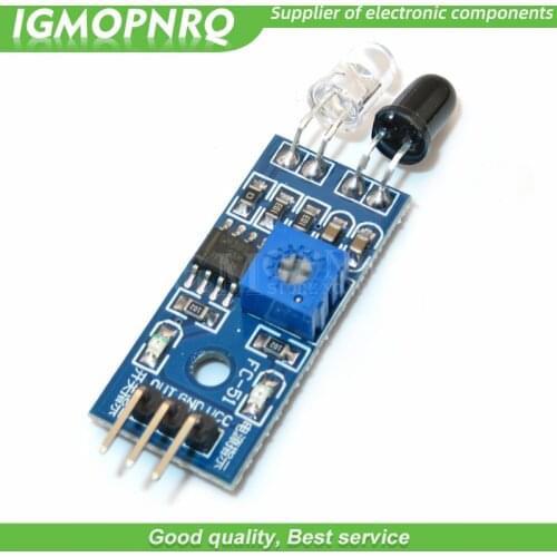 5pcs Infrared barrier Module car obstacle avoidance obstacle sensors Black Line Identify adjustable distance